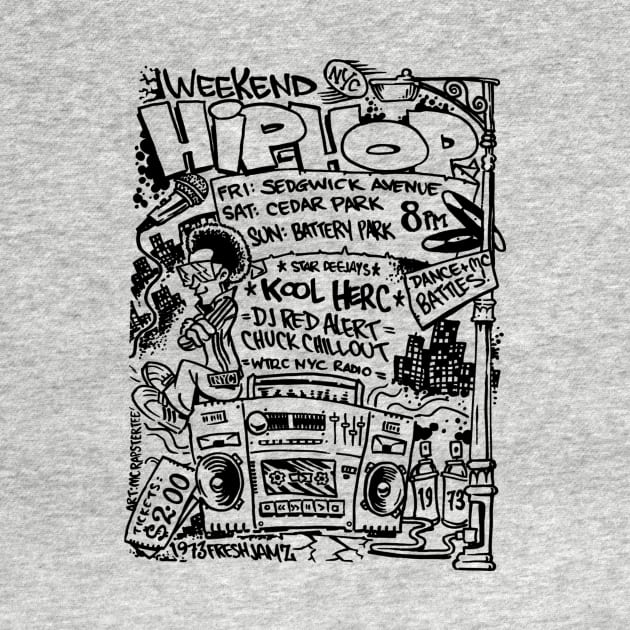 Hip Hop FLyer by inktheplace2b